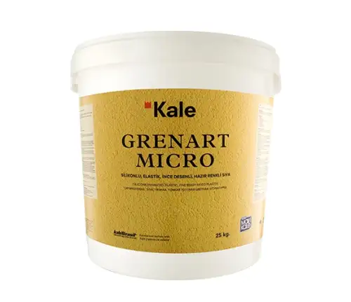 Готовая эластичная силиконовая штукатурка с добавлением фибры 5024 Grenart Micro белая, 25 кг, Kalekim